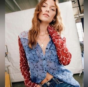 Rag And Bone Wyatt Patchwork Top